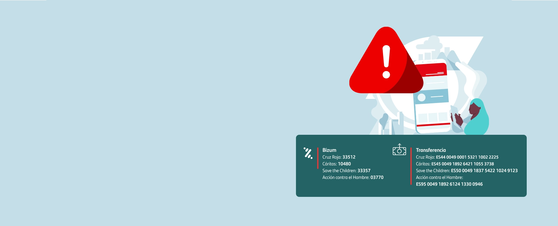 Emergencia Dana: Banco Santander facilita el envío de ayuda para apoyar a las personas afectadas 